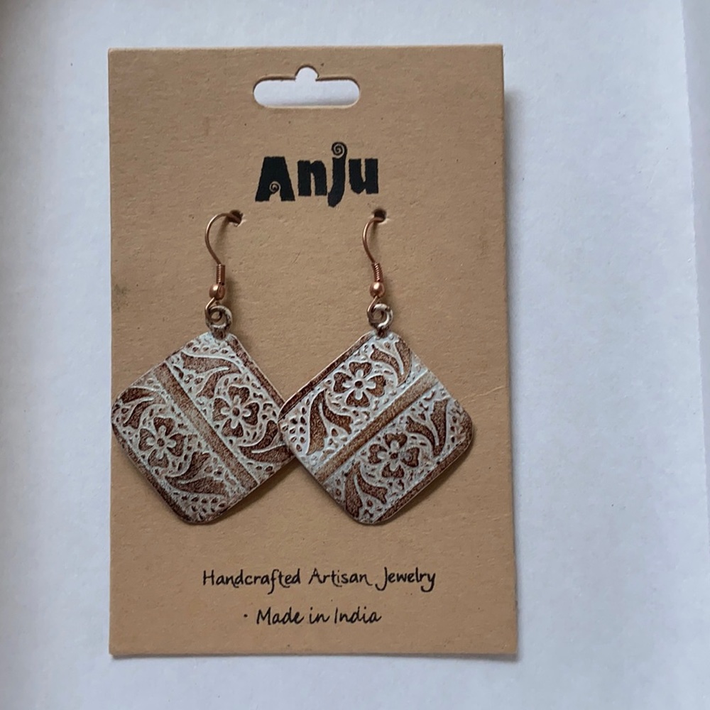Handcrafted Anju artisan earrings